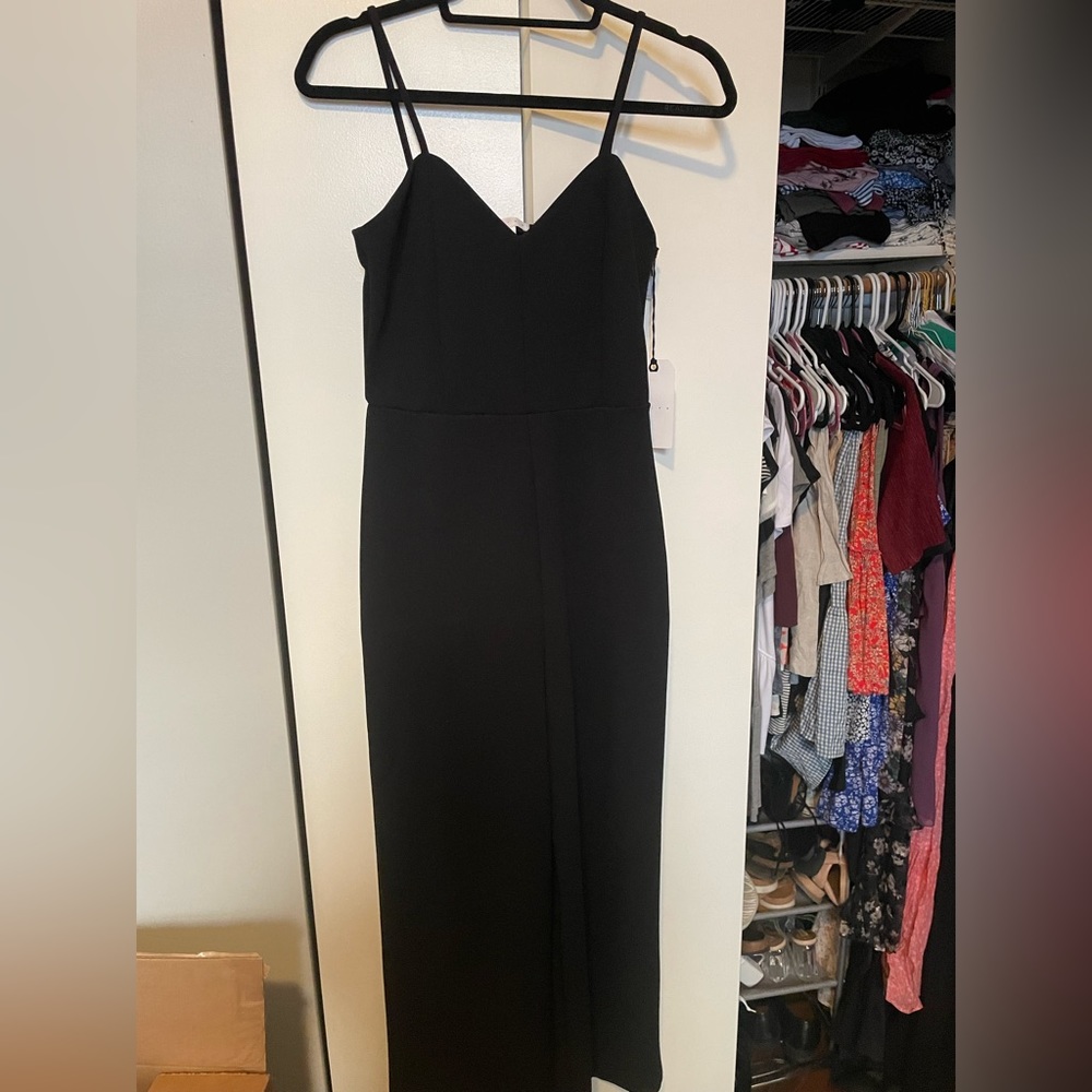 Nordstrom Leith Black Jumpsuit NWT